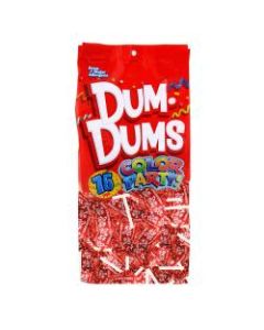 Dum Dums Strawberry Lollipops, Party Red, 75 Pieces Per Bag, Pack Of 2 Bags
