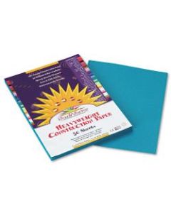 SunWorks Construction Paper - Multipurpose - 12in x 9in - 50 / Pack - Turquoise - Paper