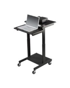 Balt Adjustable Height Web A/V Cart - Black