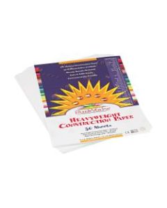 Pacon SunWorks Construction Paper, 9in x 12in, Bright White, 50 sheets