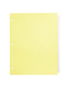 Office Depot Brand Insertable Dividers With Tabs, 8 1/2in x 11in, Clear, 8-Tab, Pack Of 6 Sets