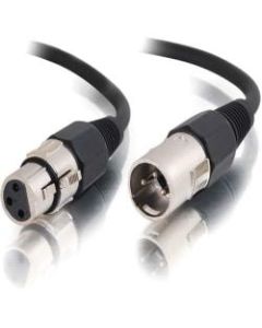 C2G 1.5ft Pro-Audio XLR Male to XLR Female Cable - XLR Male - XLR Female - 1.5ft - Black