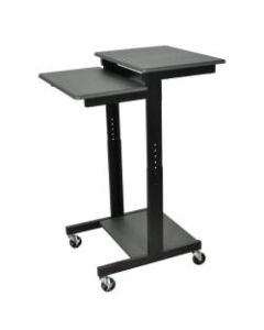 Luxor 24inW Adjustable-Height Presentation Workstation, Gray