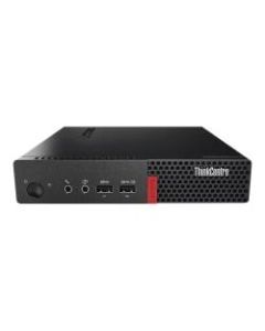 Lenovo ThinkCentre M910q 10MV000JUS Desktop Computer - Intel Core i5 7th Gen i5-7500T 2.70 GHz - 4 GB RAM DDR4 SDRAM - 128 GB SSD - Tiny - Black - Windows 10 Pro 64-bit - Intel HD Graphics 630 - English Keyboard