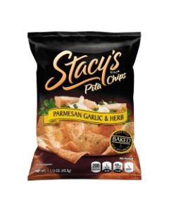 Stacys Parmesan Garlic & Herb Pita Chips, 1.5 Oz, Pack Of 24