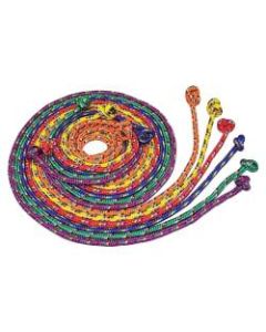 Champion Sports CR Series 8ft Jump Ropes - 96in Length - Braided - Assorted, Yellow, Orange, Red, Purple, Green - Nylon