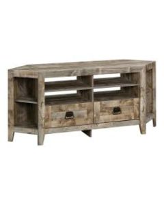 Sauder Granite Trace Corner Entertainment Credenza For 60in TV, 27-1/2inH x 63-3/8inW x 19-3/4inD, Rustic Cedar