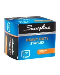 Swingline Heavy-Duty Staples, 1/2in, Box Of 5,000