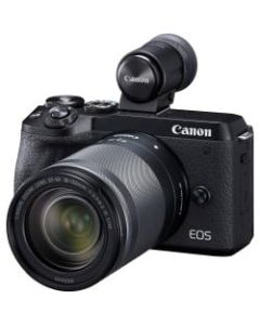 Canon EOS M6 Mark II 32.5 Megapixel Mirrorless Camera with Lens - 18 mm - 150 mm - Black - Autofocus - 3in Touchscreen LCD - 8.3x Optical Zoom - Digital (IS) - 6960 x 4640 Image - 3840 x 2160 Video - HD Movie Mode - Wireless LAN