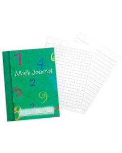 Learning Resources Math Journals, 7in x 9in, 32 Sheets (16 Pages), Assorted Colors, Pack Of 10