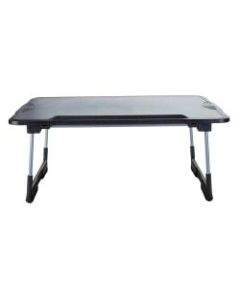 Mind Reader Plastic Adjustable Foldable Laptop Table, Black