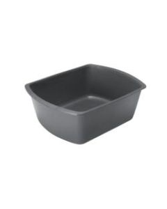 Medline Rectangular Plastic Washbasins, 6 Qt, Graphite, Pack Of 50