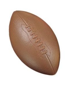 Champion Sports Coated High Density Foam Football - 10in - High Density Foam (HDF) - Brown - 24 / Case