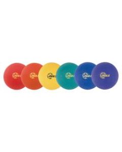 Champion Sports 8.5 Inch Playground Ball Set - 8.50in - Nylon - Red, Yellow, Green, Orange, Purple, Royal Blue - 6  Set