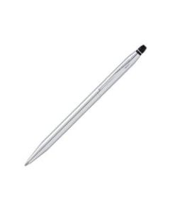 Cross Click Ballpoint Pen, Medium Point, 0.7 mm, Chrome Barrel, Black Ink