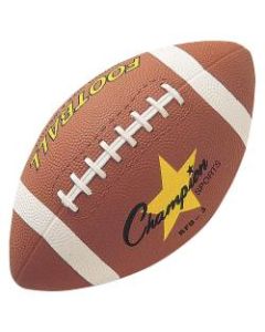 Champion Sports Junior Rubber Football - 10.50in - Junior - Rubber - 24 / Case