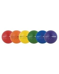 Champion Sports 6 Inch Rhino Skin Low Bounce Dodgeball Set - 6.30in - Low Density Foam - Dodgeball - Red, Orange, Yellow, Green, Blue, Purple - 8 / Case