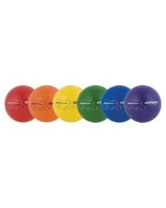 Champion Sports 6 Inch Rhino Skin Low Bounce Dodgeball Set - 6.30in - Low Density Foam - Dodgeball - Red, Orange, Yellow, Green, Blue, Purple - 8 / Case