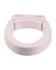 DMI Standard Hinged Elevated Toilet Seat Riser, 3inH x 9inW x 12inD, White