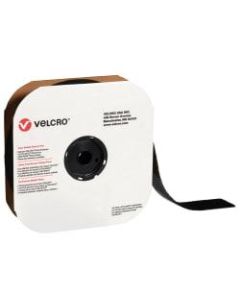 VELCRO Brand Tape, Hook Strips, 4in x 900in, Black