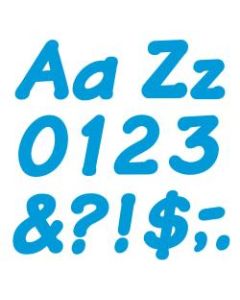 TREND Ready Letters, Italic, 4in, Blue, Pack Of 194