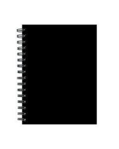 TF Publishing Undated Spiral Journal, 7in x 9in, Black