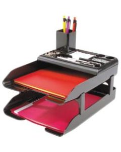 Deflect-O Corporate Desktop Set, 2 5/8inH x 10 5/16inW x 8inD, Black