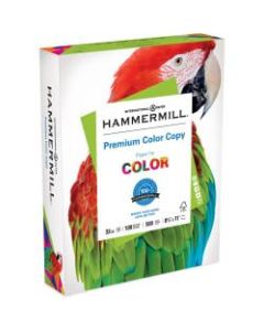 Hammermill Color Copy Paper, Letter Size (8 1/2in x 11in), 100 (U.S.) Brightness, 32 Lb, White, Ream Of 500 Sheets