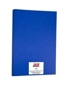 JAM Paper Cover Card Stock, 11in x 17in, 65 Lb, 30% Recycled, Presidential Blue, Pack Of 50 Sheets