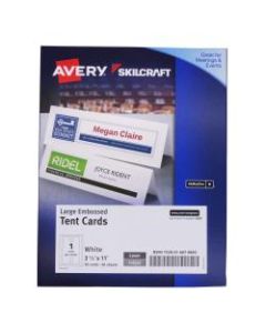 Avery Tent Cards, 3-1/2in x 11in, Pack Of 50 Cards
