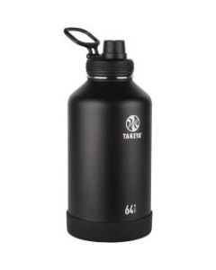 Takeya Actives Spout Reusable Water Bottle, 64 Oz, Onyx