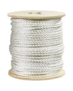 Office Depot Brand Twisted Polyester Rope, 2,900 Lb, 3/8in x 600ft, White