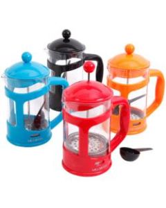 Mr. Coffee Brivio 3.5-Cup Coffee Presses, Assorted Colors, Pack Of 4 Coffee Presses