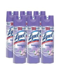 Lysol Breeze Disinfectant Spray - Aerosol - 19 fl oz (0.6 quart) - Early Morning Breeze Scent - 12 / Carton - Clear