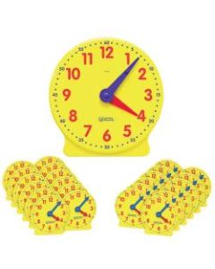 Learning Resources Classroom Clock Kit - Theme/Subject: Learning - Skill Learning: Time - 24 Pieces - Yellow