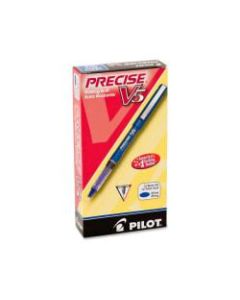 Pilot Precise V5 Liquid Ink Rollerball Pens, Extra Fine Point, 0.5 mm, Blue Barrel, Blue Ink, Pack Of 12 Pens