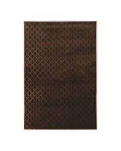 Linon Home Decor Products Banyon Area Rug, Wonsky, 8ft x 10ft 3-5/8in, Brown