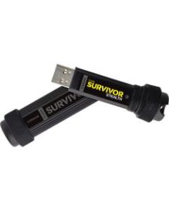 Corsair Flash Survivor Stealth 64GB USB 3.0 Flash Drive - 64 GB - USB 3.0 - Black - 5 Year Warranty