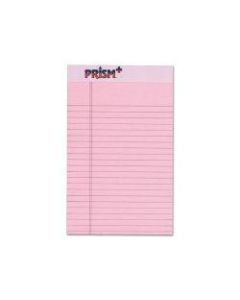 TOPS Prism+ Color Writing Pads, 5in x 8in, Legal Ruled, 25 Sheets, Rose, Pack Of 12 Pads
