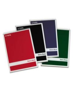 TOPS Steno Books, 6in x 9in, Gregg Ruled, 80 Sheets, White, Pack Of 4