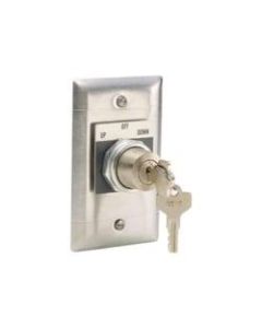 Draper KS-3 3-position Key Operated Switch - Projection screen key-switch