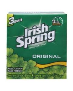 Irish Spring Solid Hand Soap, Clean Fresh Scent, 3.75 Oz, Case Of 18 Bars