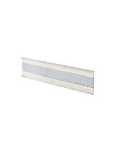 Azar Displays Adhesive-Back Acrylic Nameplates, 2in x 6in, Clear, Pack Of 10