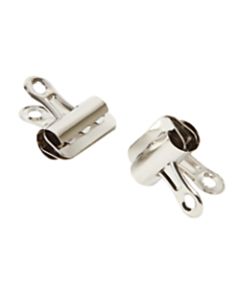 Office Depot Brand Bulldog Clips, 1 1/4in, Chrome, Pack Of 4