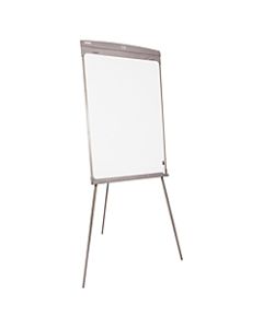 SKILCRAFT Dual-Sided Floor/Desktop Presentation Easel, 27in x 35in Board, 42in to 70in High, Steel, Graphite (AbilityOne 7520-01-642-1222)