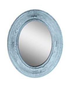 PTM Images Framed Mirror, Villa I, 22 1/8inH x 18 1/8inW, Blue