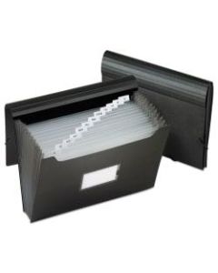 Pendaflex Letter Expanding File - 8 1/2in x 11in - 12in Expansion - 13 Pocket(s) - Polypropylene - Black - 1 Each