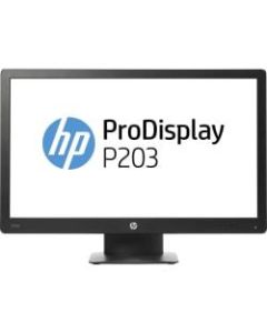 HP Business P203 20in HD+ LED LCD Monitor - 16:9 - Black - 20in Class - 1600 x 900 - 16.7 Million Colors - 250 Nit - 5 ms - VGA - DisplayPort