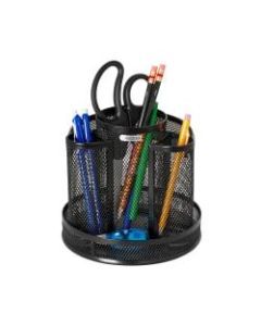 Rolodex Mesh Spinning Sorter, 6 1/4in x 6 1/2in, Black