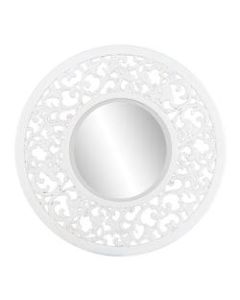 SEI Kinior Decorative Wall Mirror, 35in x 35in, White